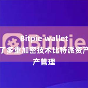 Bitpie wallet采用了多重加密技术比特派资产管理